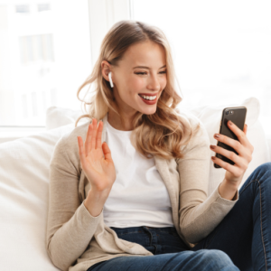 Woman Enquiring about Breast Enhancement