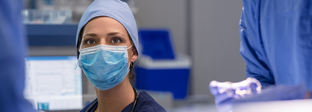 Plastic Surgery Nurse conducting Plastic Surgery under General Anaesthesia